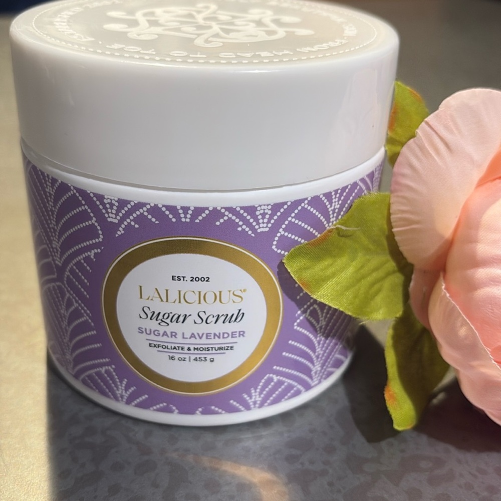 Lalicious Sugar Lavender Sugar Scrub, 16 oz